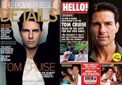 Tom Cruise, Details Magazine, Hello Magazine Tom Cruise, Details Magazine, Hello Magazine
